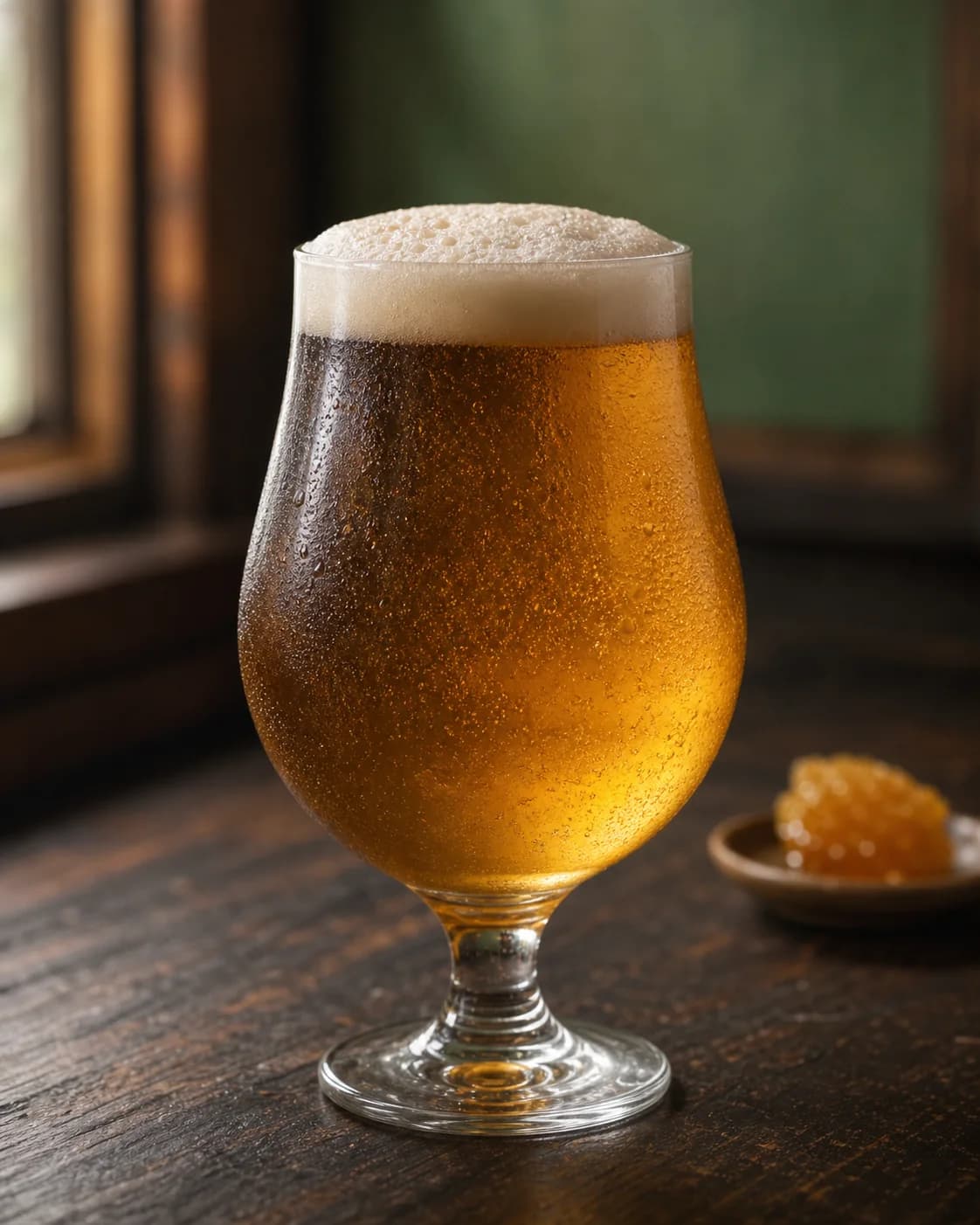 Vaso de cerveza Honey dorada