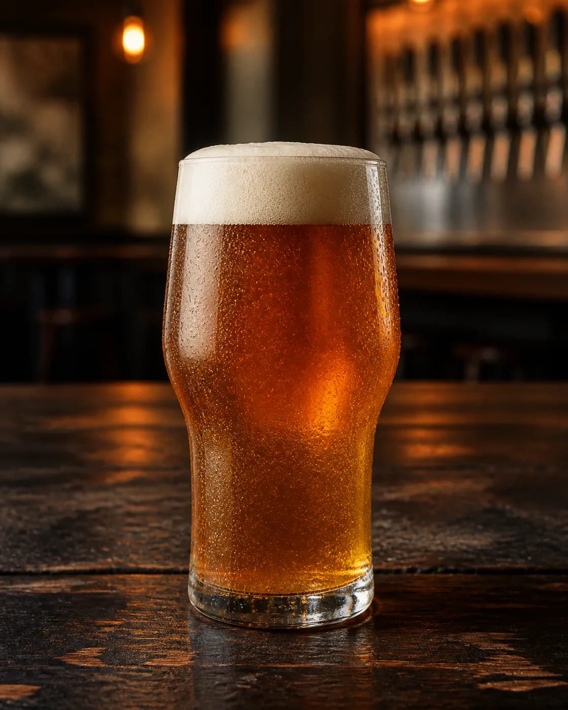 Vaso de cerveza Imperial IPA lupulada