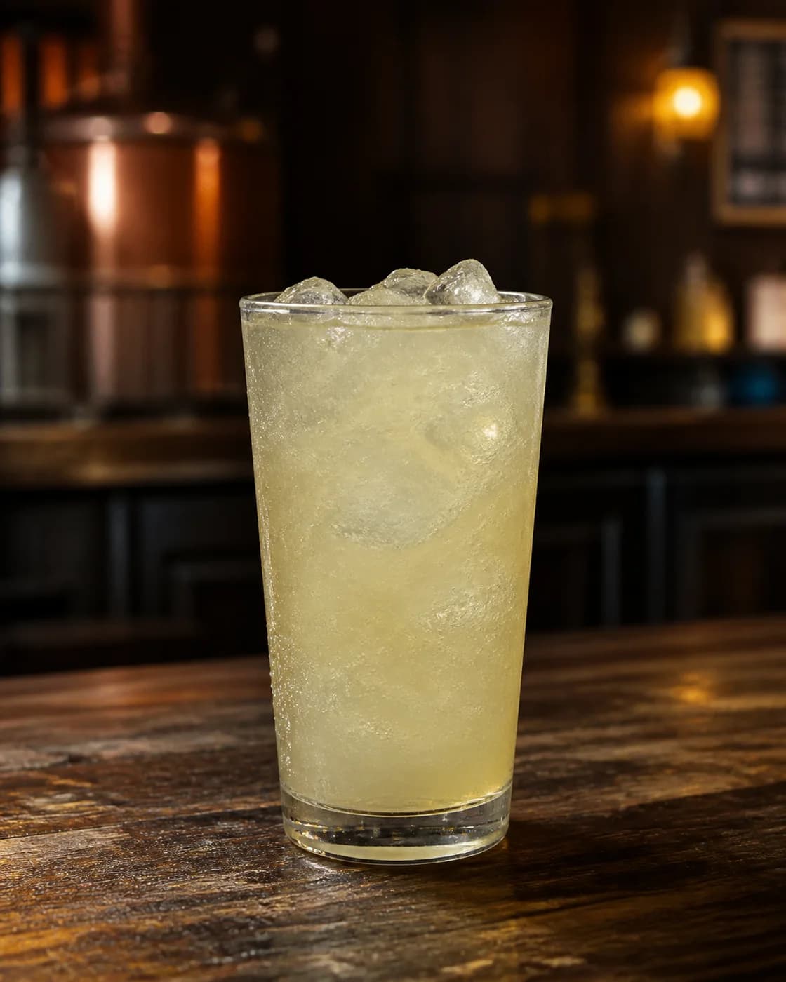 Gancia batido con hielo y limón
