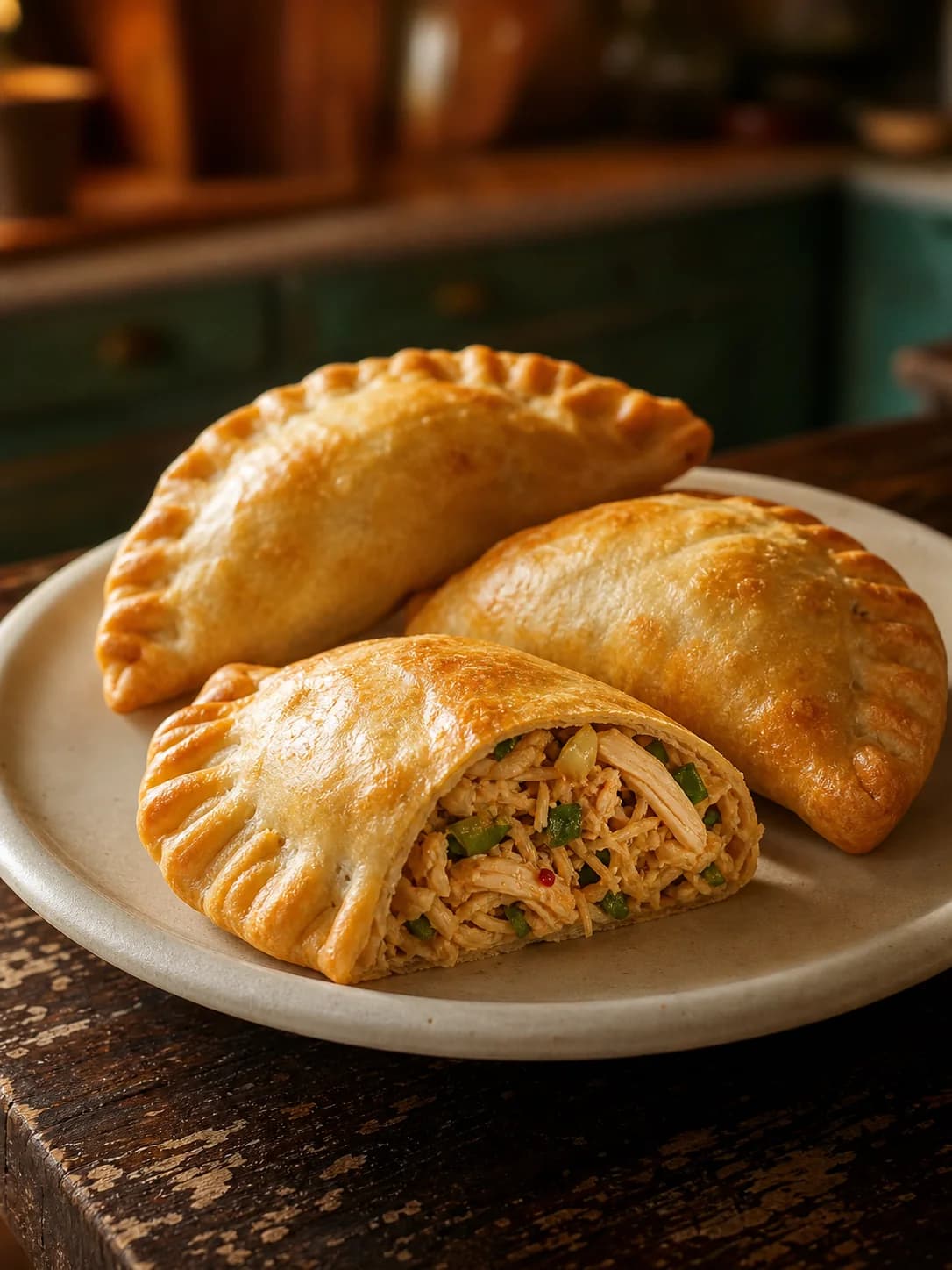 Empanadas de pollo y verdeo